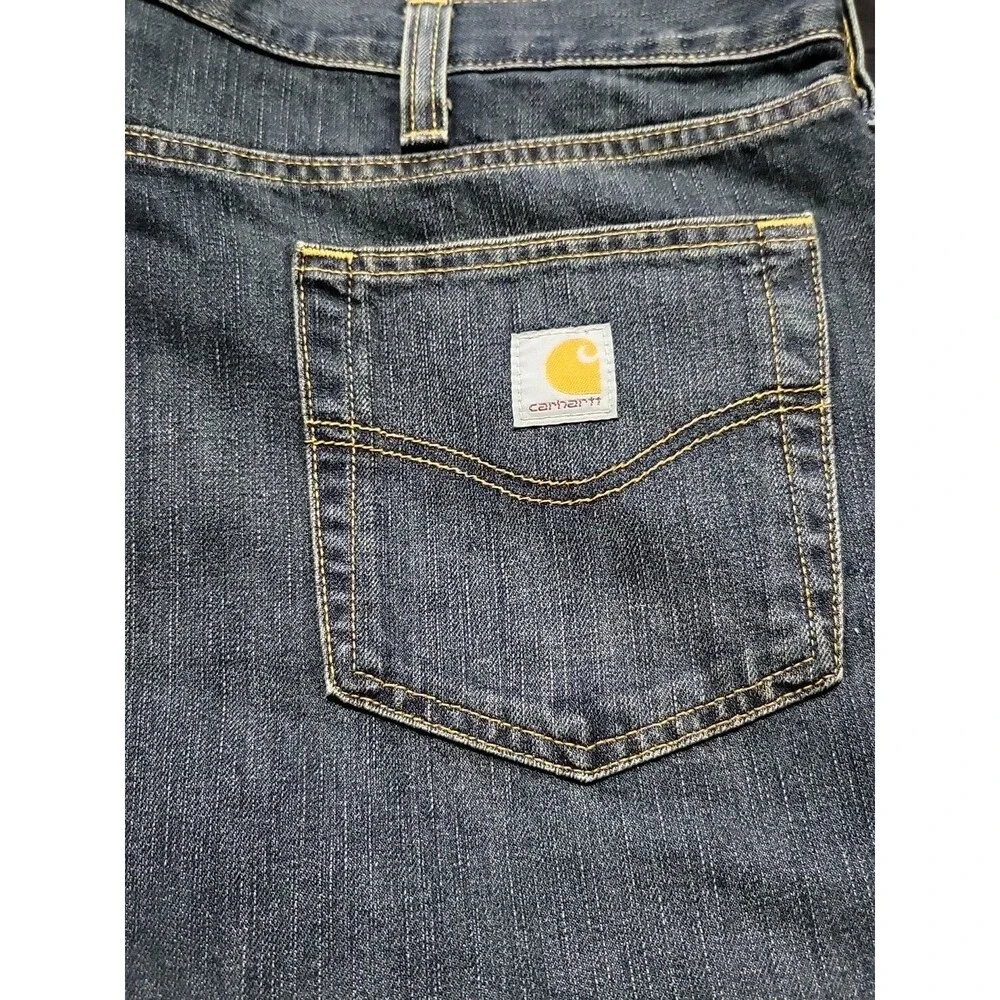Carhartt Jeans Mens Size 46/30 Relaxed Fit 100% Cotton Blue Denim